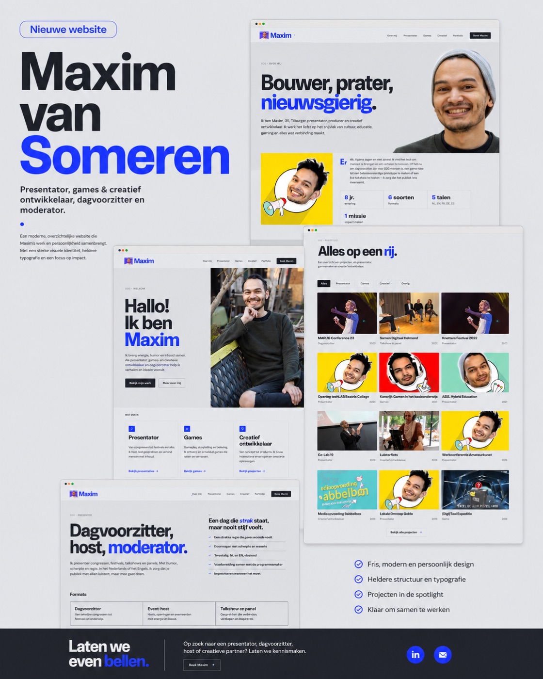 De nieuwe website van Maxim van Someren